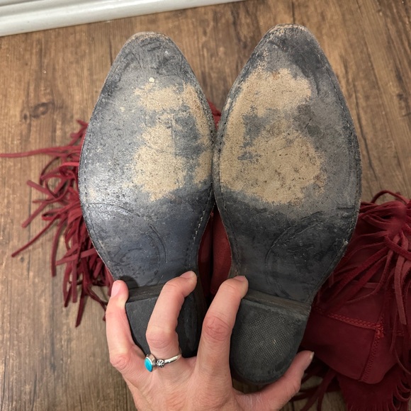 Red Corral Fringe Boots - Picture 4 of 4